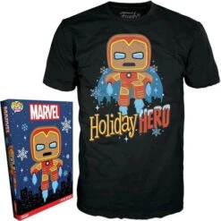 LOUNGEFLY Funko Boxed Tee Marvel Holiday Gingerbread Ironman Shirt