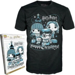 LOUNGEFLY Funko Boxed Tee Harry Potter Holiday Ron, Hermione, Harry Shirt