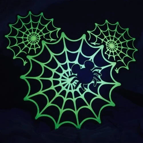 Loungefly Disney Mickey Mouse Spiderweb Mickey Glow-in-the-Dark Crossbody Purse - Entertainment Earth Exclusive 5 Loungefly Disney Mickey Mouse Spiderweb Mickey Glow-in-the-Dark Crossbody Purse - Entertainment Earth Exclusive - Image 3