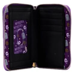 Loungefly Beetlejuice Icons AOP Ziparound Wallet -Loungefly BTJWA0014 LFBEETLEJUICEICONSAOPZIPAROUNDWALLET0009INSIDE