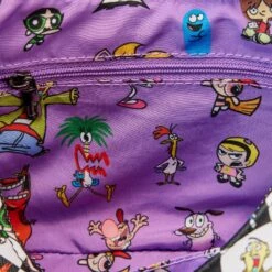 Loungefly Cartoon Network Retro Collage Crossbody With Coin Pouch -Loungefly CNTB0001 LFCARTOONNETWORKRETROCOLLAGECROSSBODYWITHCOINPOUCHINSIDE