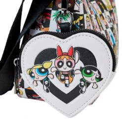 Loungefly Cartoon Network Retro Collage Crossbody With Coin Pouch -Loungefly CNTB0001 LFCARTOONNETWORKRETROCOLLAGECROSSBODYWITHCOINPOUCHPOUCH
