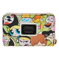 Loungefly Cartoon Network Retro Collage Ziparound Wallet -Loungefly CNWA0001 LFCARTOONNETWORKRETROCOLLAGEZIPAROUNDWALLET1003BACK