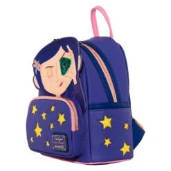 Loungefly Laika Coraline Stars Cosplay Mini Backpack -Loungefly COBK0023 LFLAIKACORALINESTARSCOSPLAYMINIBKPK 002 SIDE