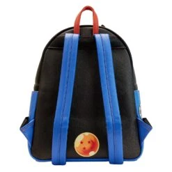 Loungefly Dragon Ball Z Triple Pocket Mini Backpack -Loungefly DBZBK0026 LFDRAGONBALLZTRIPLEPOCKETBACKPACK3314BACK