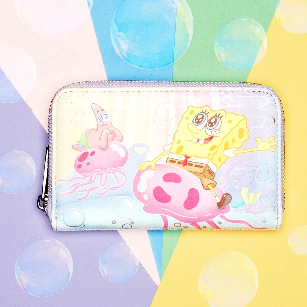 Loungefly Spongebob Pastel Jellyfishing Ziparound Wallet 3 Loungefly Spongebob Pastel Jellyfishing Ziparound Wallet
