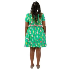 Loungefly Stitch Shoppe Holiday "Laci" Dress -Loungefly DisneyHolidayOrnamentDress Model 3