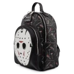 Loungefly Friday The 13th Jason Mask Mini Backpack -Loungefly FRIBK0004 JasonMaskMini Side 100 650d6d0b 57ba 4af5 80c4 d7c83b7a37f4