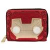 Pop By Loungefly Marvel Iron Man Head Ziparound Wallet