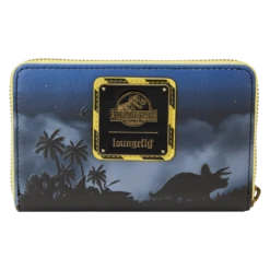Loungefly Jurassic Park 30th Anniversary Dino Moon Glow Ziparound Wallet -Loungefly JurassicPark30thAnniversaryDinoMoonGlowZipAroundWallet hi res 3