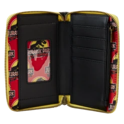 Loungefly Jurassic Park 30th Anniversary Dino Moon Glow Ziparound Wallet -Loungefly JurassicPark30thAnniversaryDinoMoonGlowZipAroundWallet hi res 4