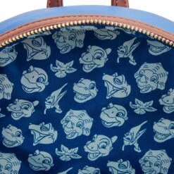 Loungefly Universal Land Before Time Poster Mini Backpack -Loungefly LBTBK0001 LFLANDBEFORETIMEPOSTERBACKPACK0068INSIDE