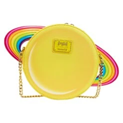 Loungefly Lisa Frank Yellow Rainbow Ring Saturn Crossbody Bag -Loungefly LSFTB0005 LFLISAFRANKYELLOWRAINBOWRINGSATURNCROSSBODYBAG2510BACK