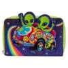 Loungefly Lisa Frank Cosmic Alien Ride Ziparound Wallet -Loungefly LSFWA0004 LFLISAFRANKCOSMICALIENRIDEZIPAROUNDWALLET2494FRONT