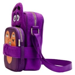 Loungefly McDonalds Grimace Cosplay Crossbuddy Bag 10 Loungefly McDonalds Grimace Cosplay Crossbuddy Bag -Loungefly MCDTB0001 LFMCDONALDSGRIMACCECOSPLAYCROSSBUDDYBAG3206SIDE