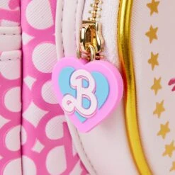 Loungefly Mattel Barbie Movie Logo Mini Backpack -Loungefly MTBK0008 LFMATTELBARBIEMOVIELOGOMINIBACKPACK1702ZIPPER
