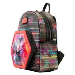 Loungefly Marvel Across The Spiderverse Lenticular Mini Backpack -Loungefly MVBK0239 LFMARVELACROSSTHESPIDERVERSELENTICULARMINIBACKPACK0183SIDE