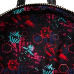 Loungefly Marvel Across The Spiderverse Lenticular Mini Backpack -Loungefly MVBK0239 LFMARVELACROSSTHESPIDERVERSELENTICULARMINIBACKPACK0189INSIDE