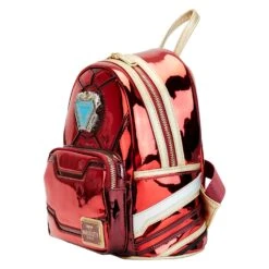 Loungefly Marvel Iron Man 15th Anniversary Cosplay Mini Backpack -Loungefly MVBK0268 LFMARVELIRONMAN15THANNIVERSARYCOSPLAYMINIBACKPACK3532SIDE