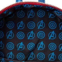 Loungefly Marvel Shine Captain America Cosplay Mini Backpack -Loungefly MVBK0276 LFMARVELSHINECAPTAINAMERICAMINIBACKPACK0117INSIDE