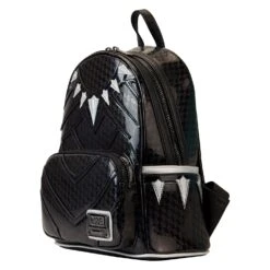 Loungefly Marvel Shine Black Panther Cosplay Mini Backpack -Loungefly MVBK0297 LFMARVELSHINEBLACKPANTHERCOSPLAYMINIBACKPACK1787SIDE
