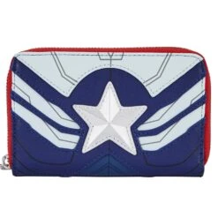 Loungefly Marvel Falcon Captain America Cosplay Ziparound Wallet -Loungefly MVWA0161 LFMARVELFALCONCAPTAINAMERICACOSPLAYZIPAROUNDWALLET FRONT 050
