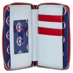 Loungefly Marvel Falcon Captain America Cosplay Ziparound Wallet -Loungefly MVWA0161 LFMARVELFALCONCAPTAINAMERICACOSPLAYZIPAROUNDWALLET INSIDE 053