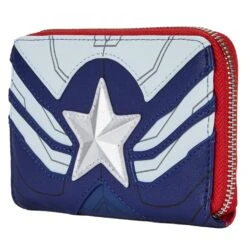 Loungefly Marvel Falcon Captain America Cosplay Ziparound Wallet -Loungefly MVWA0161 LFMARVELFALCONCAPTAINAMERICACOSPLAYZIPAROUNDWALLET SIDE 051
