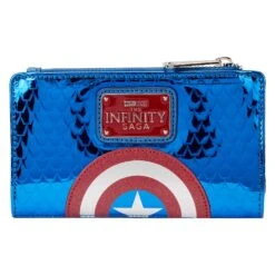 Loungefly Marvel Shine Captain America Cosplay Flap Wallet -Loungefly MVWA0197 LFMARVELSHINECAPTAINAMERICAFLAPWALLET0120BACK