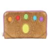 Loungefly Marvel Shine Thanos Gauntlet Ziparound Wallet -Loungefly MVWA0208 LFMARVELSHINETHANOSGAUNTLETZIPAROUNDWALLET2767FRONT