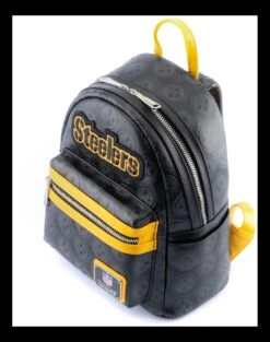 Loungefly NFL Pittsburgh Steelers Logo AOP Mini Backpack -Loungefly NFLBK0001 SteelersAllOverBlackPrintMiniBackPack Q3.jpg HiRes