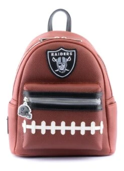 Loungefly NFL Las Vegas Raiders Pigskin Logo Mini Backpack