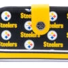 Loungefly NFL Pittsburgh Steelers Logo AOP Bifold Wallet -Loungefly NFLWA0001 SteelersAllOverPrintWallet Front.jpg HiRes