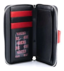 Loungefly NFL San Francisco 49ers Logo AOP Bifold Wallet -Loungefly NFLWA0002 49ersAllOverPrintWallet Inside.jpg HiRes