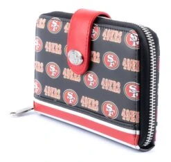 Loungefly NFL San Francisco 49ers Logo AOP Bifold Wallet -Loungefly NFLWA0002 49ersAllOverPrintWallet Side.jpg HiRes