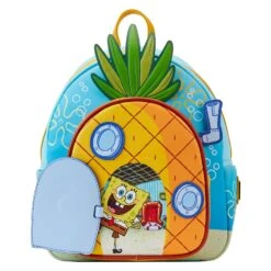 Loungefly Nickelodeon Spongebob Squarepants Pineapple House Mini Backpack -Loungefly NICBK0066 LFNICKELODEONSPONGEBOBSQUAREPANTSPINEAPPLEHOUSEMINIBACKPACK0511OPEN