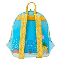 Loungefly Nickelodeon Spongebob Squarepants Pineapple House Mini Backpack -Loungefly NICBK0066 LFNICKELODEONSPONGEBOBSQUAREPANTSPINEAPPLEHOUSEMINIBACKPACK0516BACK