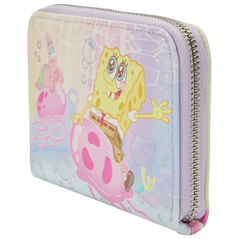 Loungefly Spongebob Pastel Jellyfishing Ziparound Wallet 7 Loungefly Spongebob Pastel Jellyfishing Ziparound Wallet - Image 5