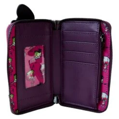 Loungefly Nickelodeon Invader Zim Secret Lair Ziparound Wallet -Loungefly NICWA0036 LFNICKELODEONINVADERZIMSECRETLAIRZIPAROUNDWALLET1852INSIDE