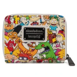 Loungefly Nickelodeon Nick Rewind Gang AOP Ziparound Wallet -Loungefly NickelodeonWallet 2