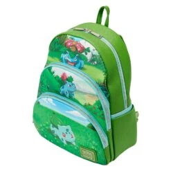 Loungefly Pokemon Bulbasaur Evolutions Triple Pocket Backpack -Loungefly PMBK0221 LFPOKEMONBULBASAUREVOLUTIONSTRIPLEPOCKETBKPK0200QUARTER