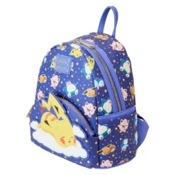 Loungefly Pokemon Sleeping Pikachu And Friends Mini Backpack -Loungefly PMBK0236 LFPOKEMONSLEEPINGPIKACHUANDFRIENDSMINIBACKPACK1889QUARTER