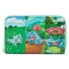 Loungefly Pokemon Bulbasaur Evolution Ziparound Wallet -Loungefly PMWA0146 LFPOKEMONBULBASAUREVOLUTIONZIPAROUNDWALLET0206FRONT