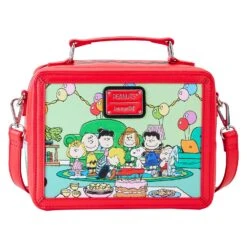 Loungefly Peanuts Charlie Brown Lunchbox Crossbody Bag -Loungefly PNTB0012 LFPEANUTSCHARLIEBROWNLUNCHBOXCROSSBODY3166BACK