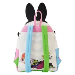 Loungefly Cartoon Network Power Puff Girls Triple Pocket Backpack -Loungefly PPGBK0001 LFCNPOWERPUFFGIRLSTRIPLEPOCKETBACKPACK0293BACK