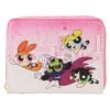 Loungefly Cartoon Network Power Puff Girls Vs Mojo Jojo Ziparound Wallet -Loungefly PPGWA0001 LFCNPOWERPUFFGIRLSVSMOJOJOJOZIPAROUNDWALLET0297FRONT