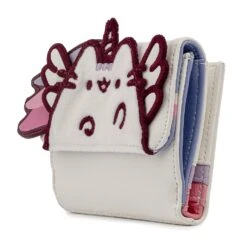 Loungefly Pusheen Unicorn Plush Flap Zip Wallet -Loungefly PUWA0007 UnicornPlushFlap Side