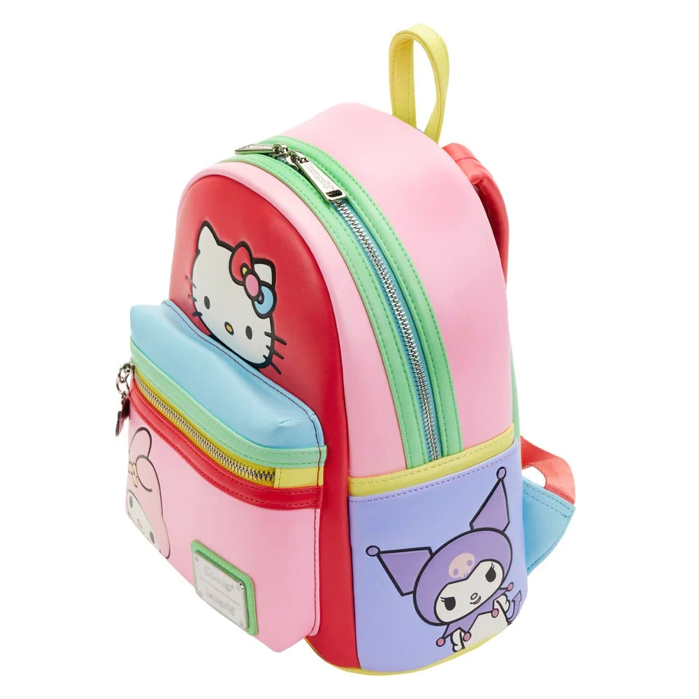 Loungefly Sanrio Hello Kitty And Friends Color Block Mini Backpack 4 Loungefly Sanrio Hello Kitty And Friends Color Block Mini Backpack - Image 2