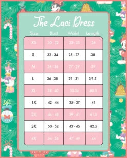 Loungefly Stitch Shoppe Holiday "Laci" Dress -Loungefly SEASONALORNAMENTSizeCharts8x10 1
