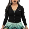 Loungefly Stitch Shoppe Universal Monsters "Alexa" Cropped Cardigan Sweater 2 Loungefly Stitch Shoppe Universal Monsters "Alexa" Cropped Cardigan Sweater -Loungefly SSUNISW0001 MonstersHeartAlexisC